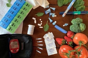 diabetes and nutrition concept