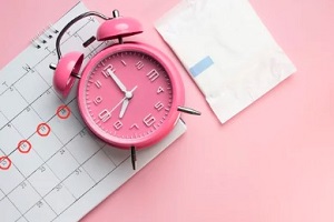 periods pad with clock and calendar