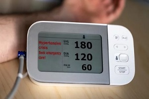 hypertensive crisis blood pressure monitor