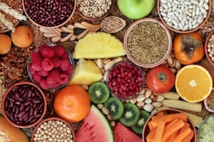 fiber sources beans and fruits