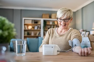 NC women measuring blood pressure