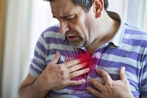 NC man feeling sharp chest pain due to high cholesterol 
