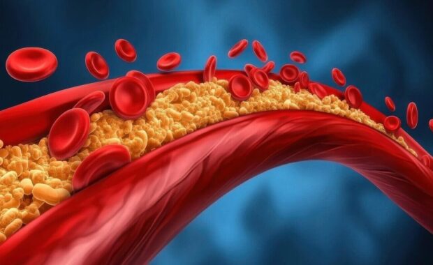 mixed hyperlipidemia effect on arteries Illustration