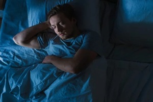 man sleeping peacefully