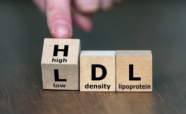 hand turns cube and changes the expression ldl (low density lipoprotein) to hdl (high density lipoprotein)